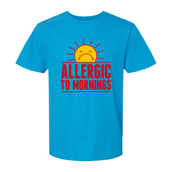 Allergic To Mornings Men's T Shirt Thumbnail